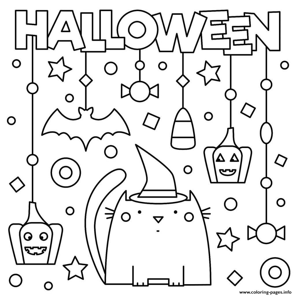 Halloween coloring pages for 8-10 year olds