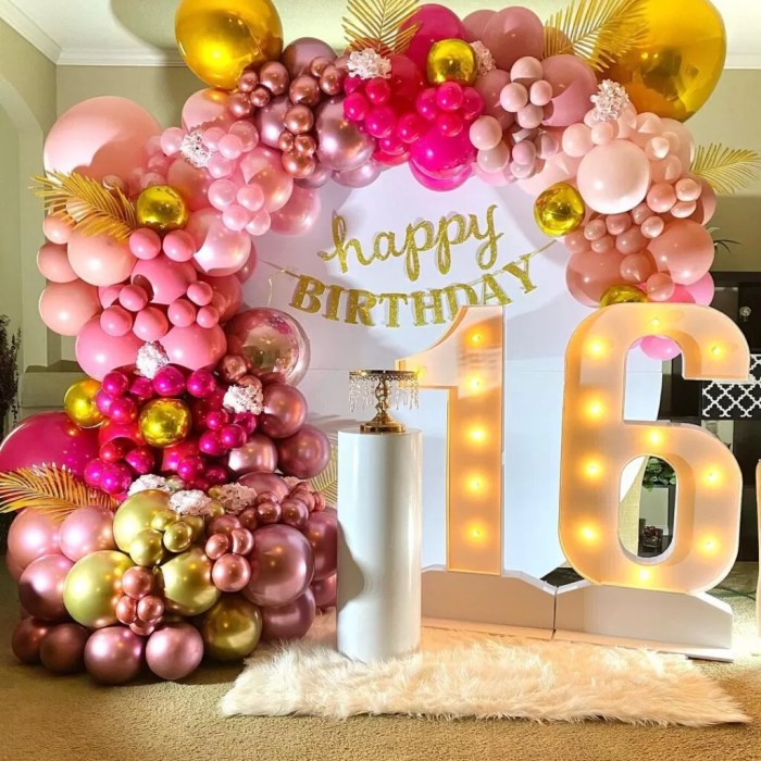 16th birthday decoration ideas