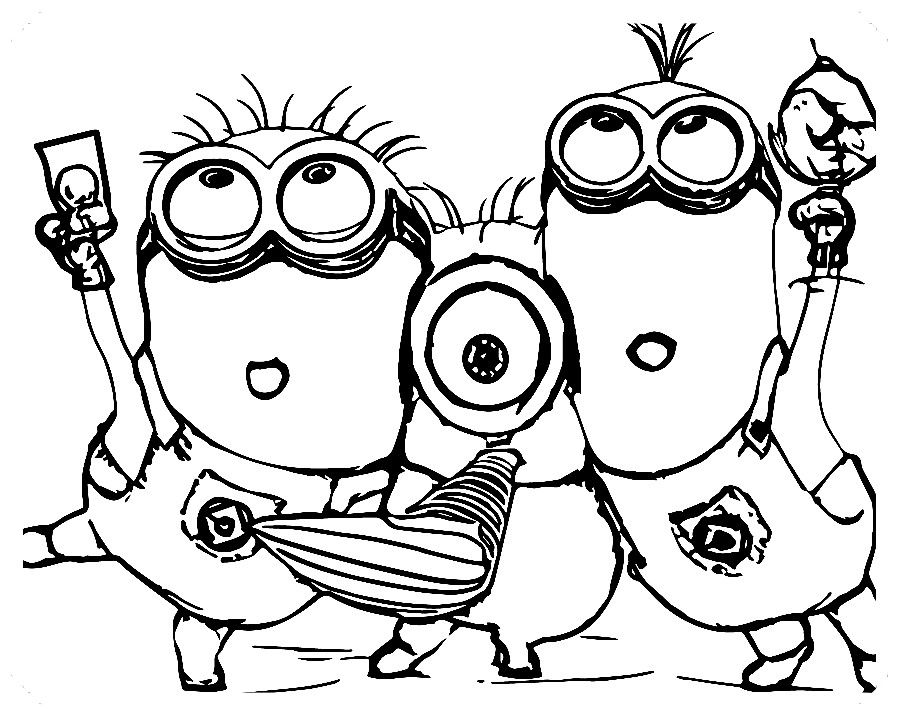 Minion coloring pages