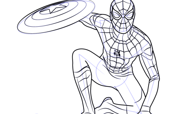 Spiderman coloring page