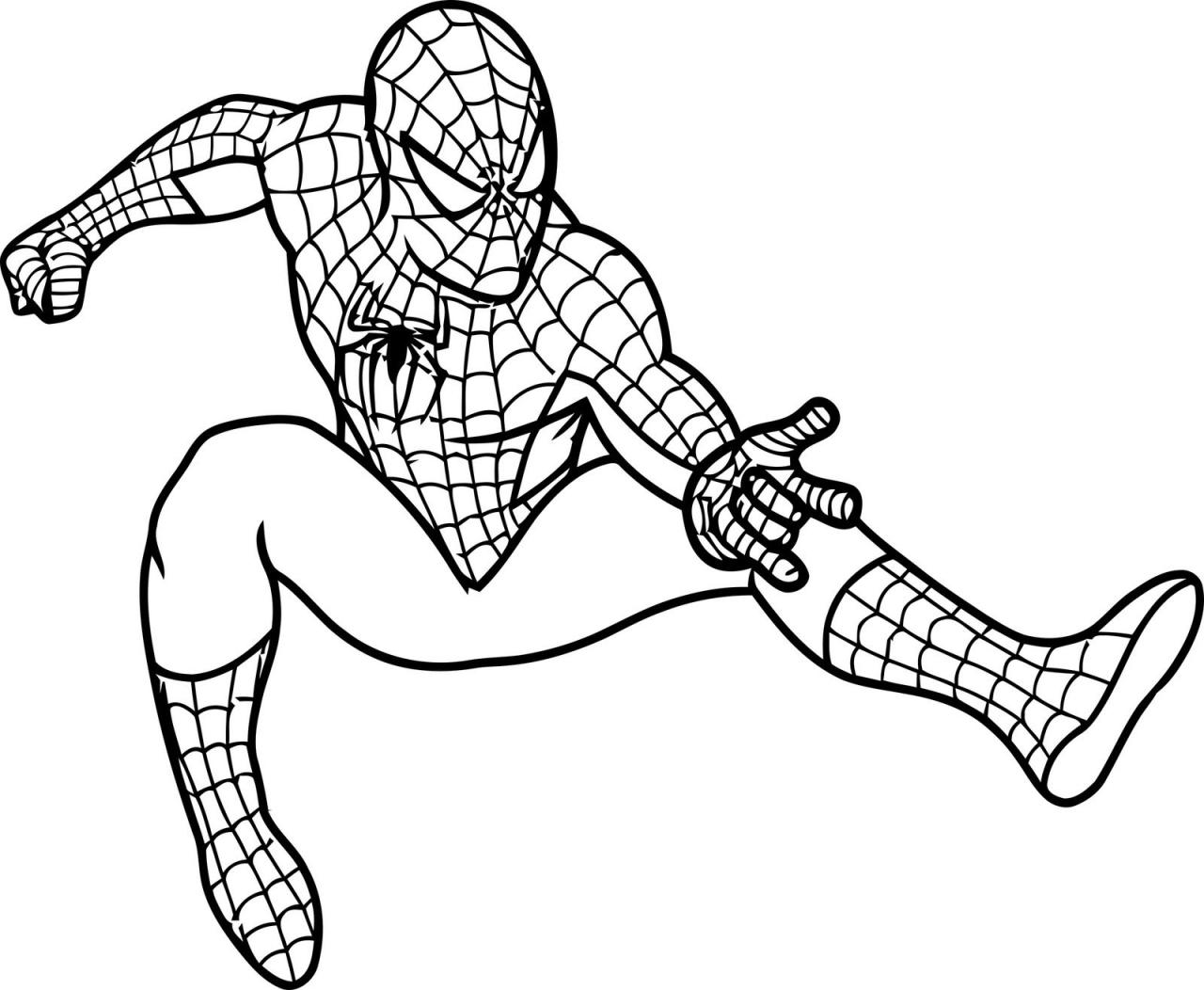 Coloring pages spiderman