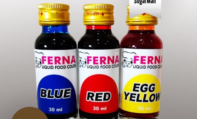 Alcohol based food coloring