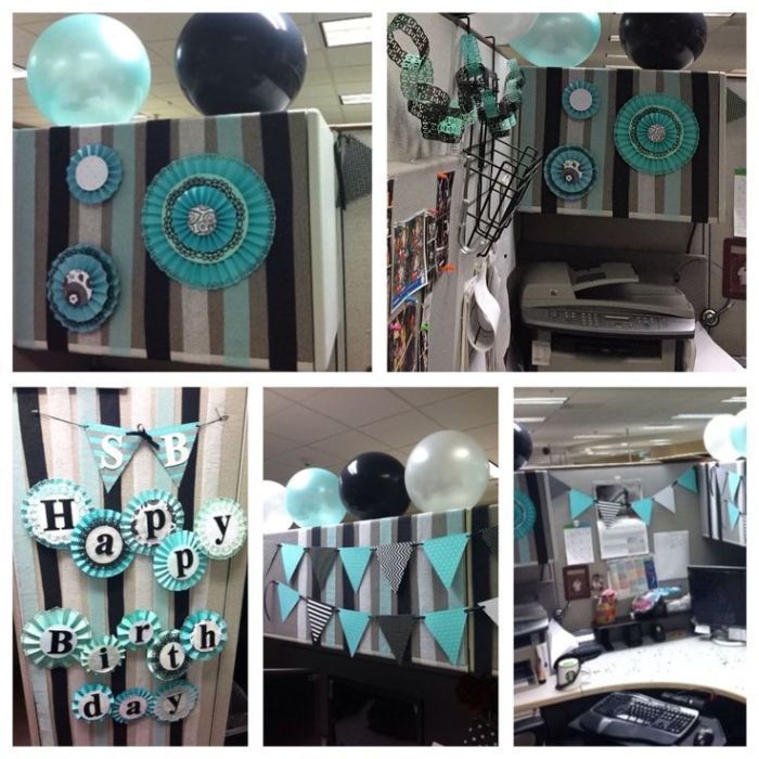 Birthday cubicle decoration ideas