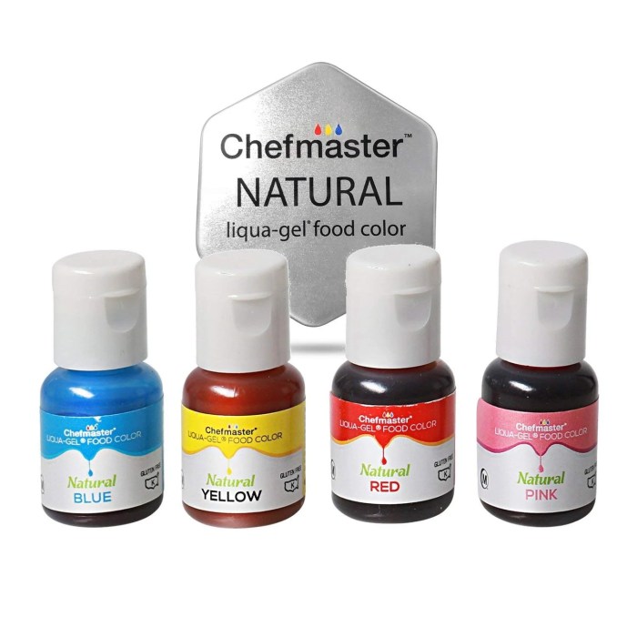 Natural food coloring gel