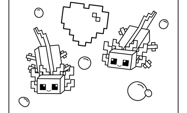 Minecraft coloring page