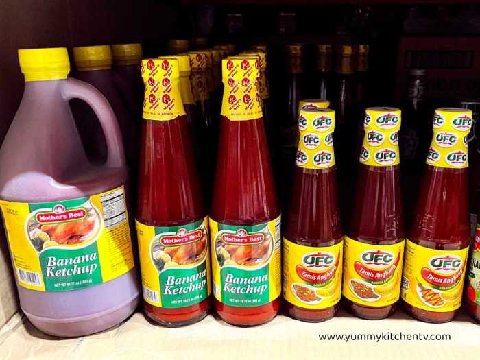 Banana ketchup without food coloring