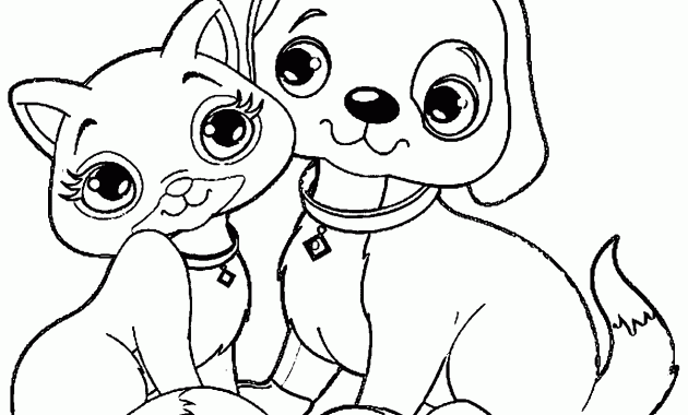 Puppy coloring page