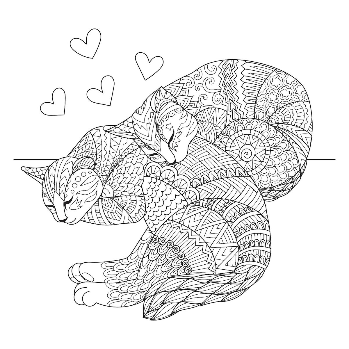 Cat coloring pages printable