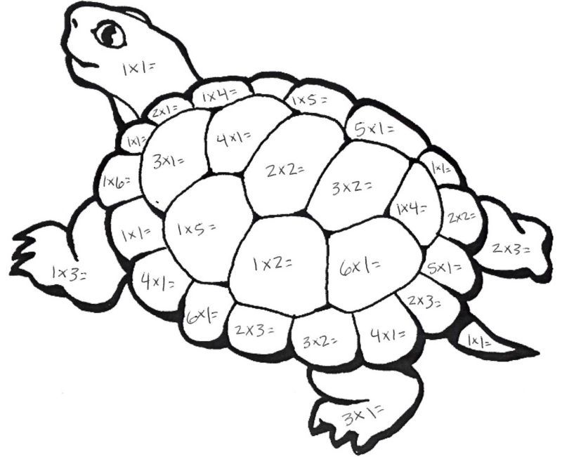 Math coloring pages