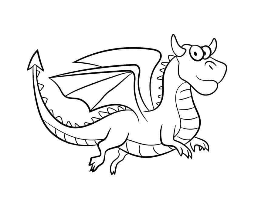 Dragon coloring page