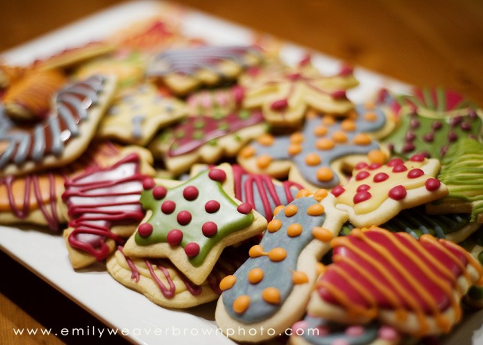 Food coloring sugar cookies