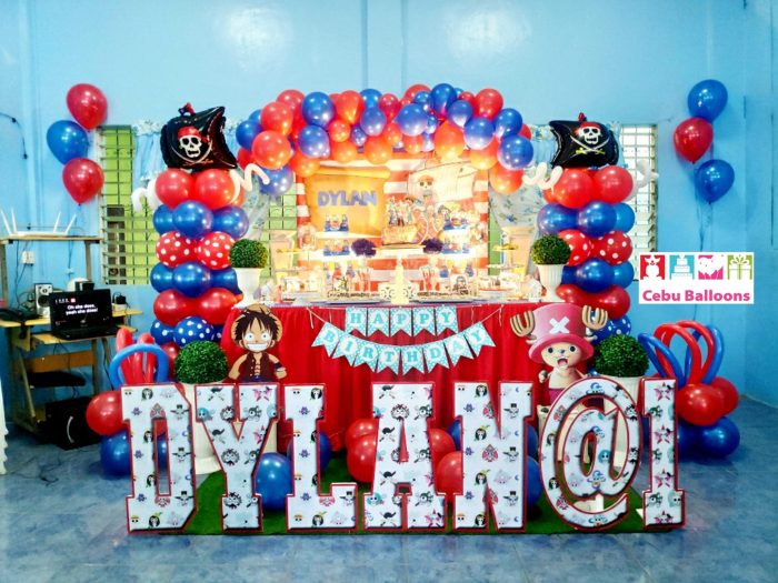 One piece anime birthday decoration