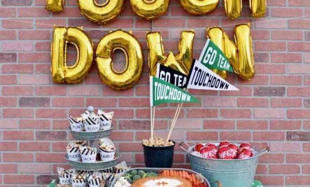 Decoration football themed birthday party