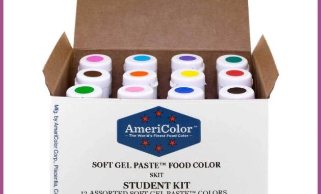 Food coloring gel set