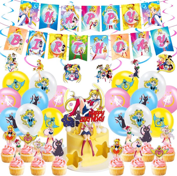 Sailor moon party decoration