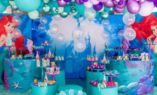 Little mermaid party decoration