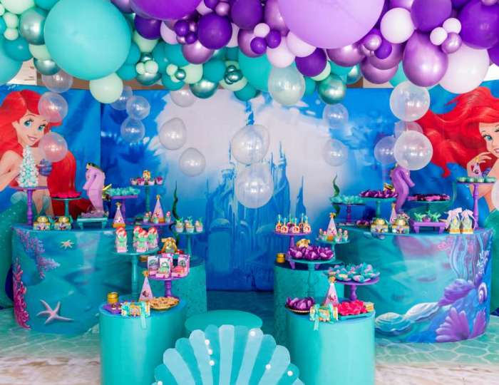 Little mermaid party decoration