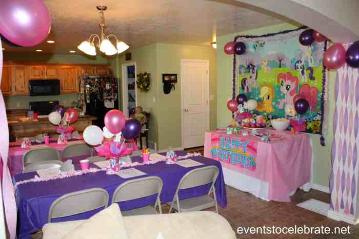 Little pony birthday party decoration