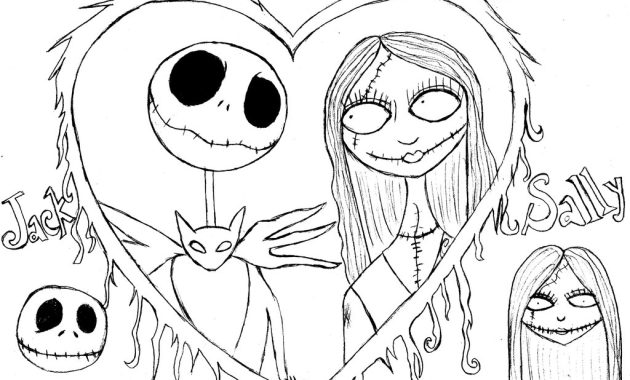 Nightmare before christmas coloring pages