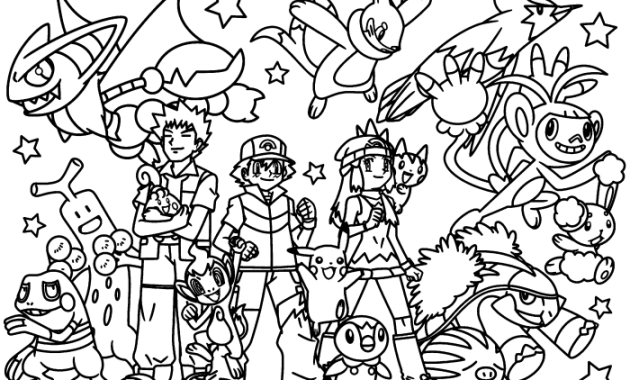 Pokemon coloring pages