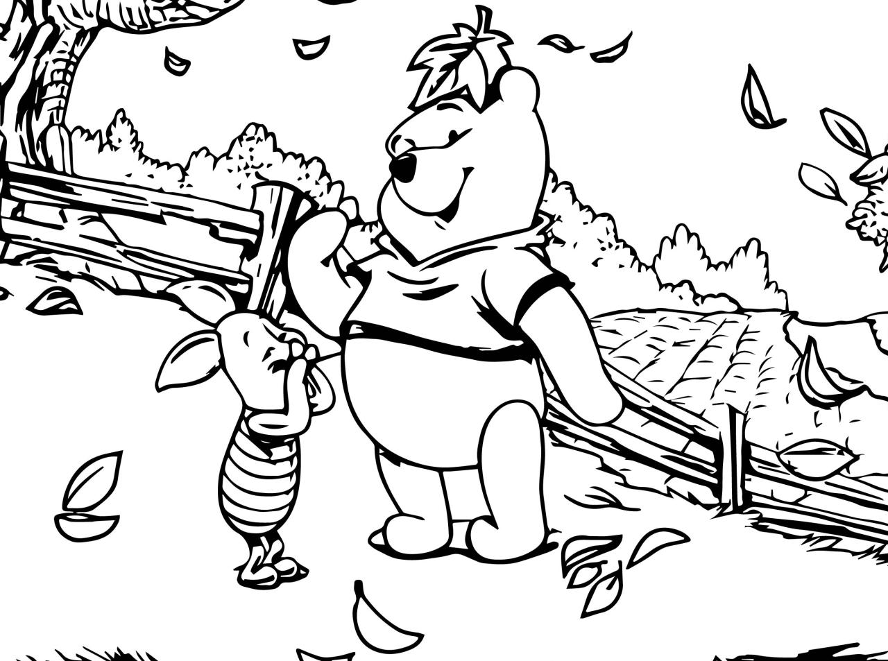 Fall coloring page