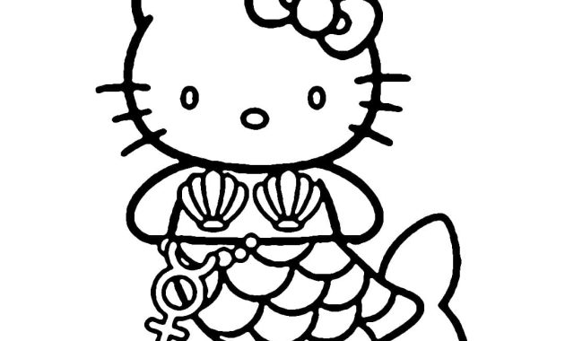 Mermaid coloring page