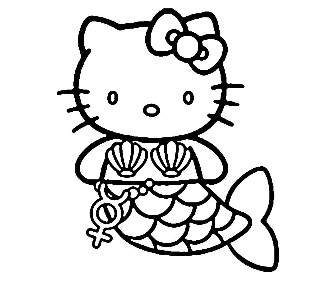 Mermaid coloring page