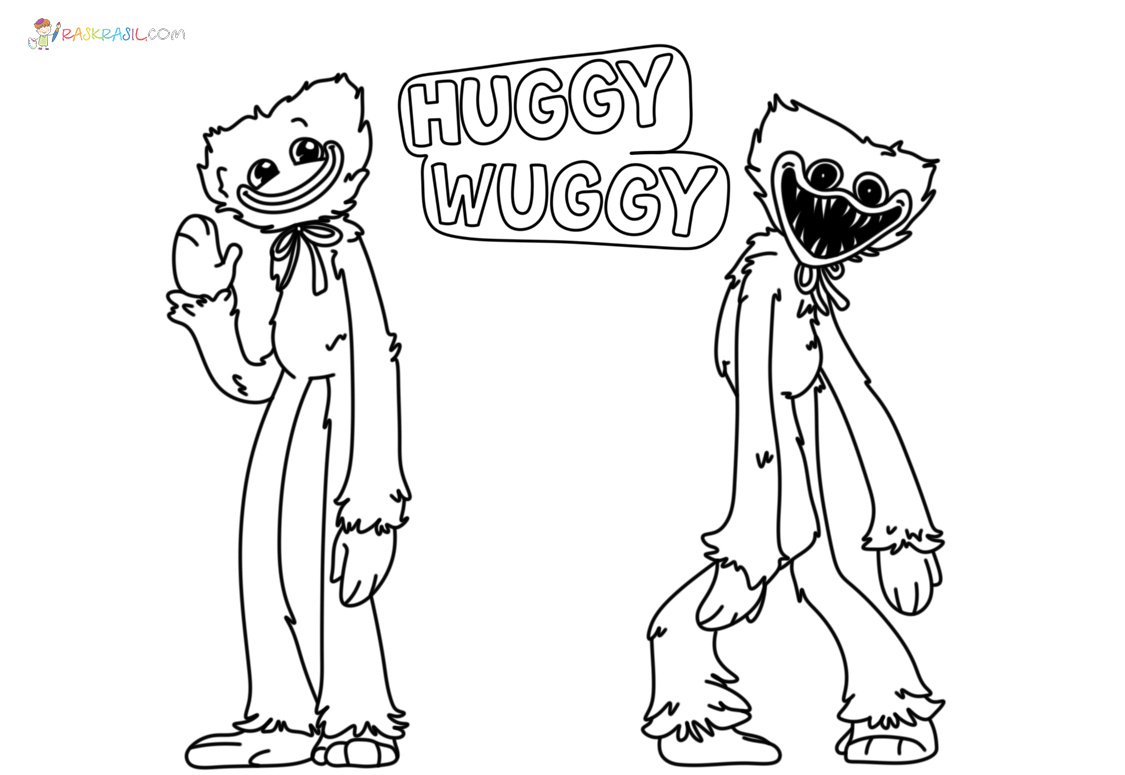 Huggy wuggy coloring pages