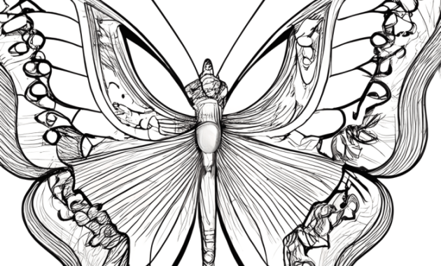 Butterfly coloring pages