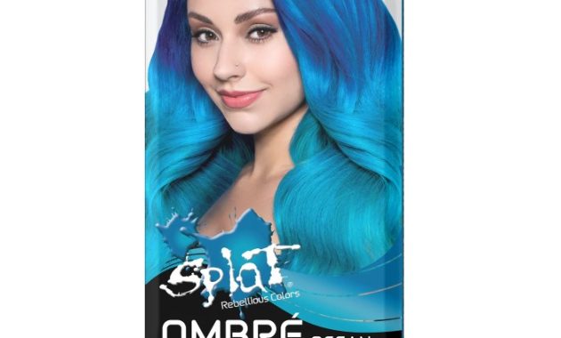 Blue food coloring hair dye