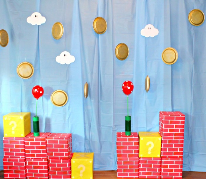 Mario bros party decoration