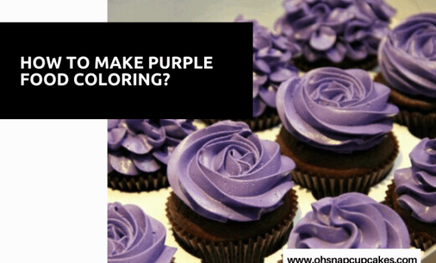 How to make purple in food coloring