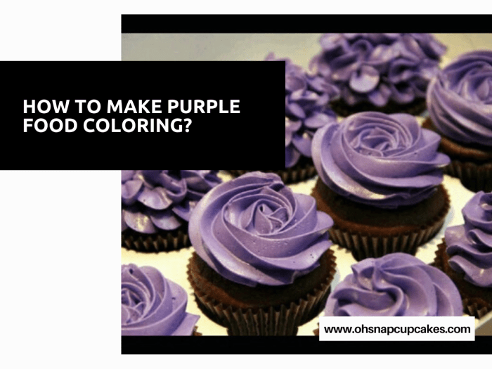 How to make purple in food coloring