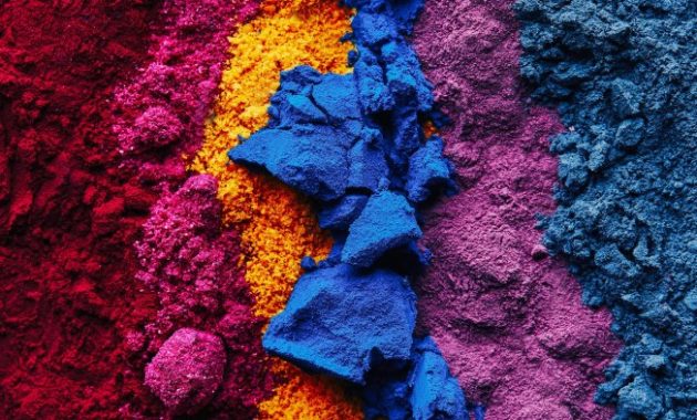 Natural powder food coloring