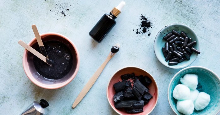 Activated charcoal as food coloring