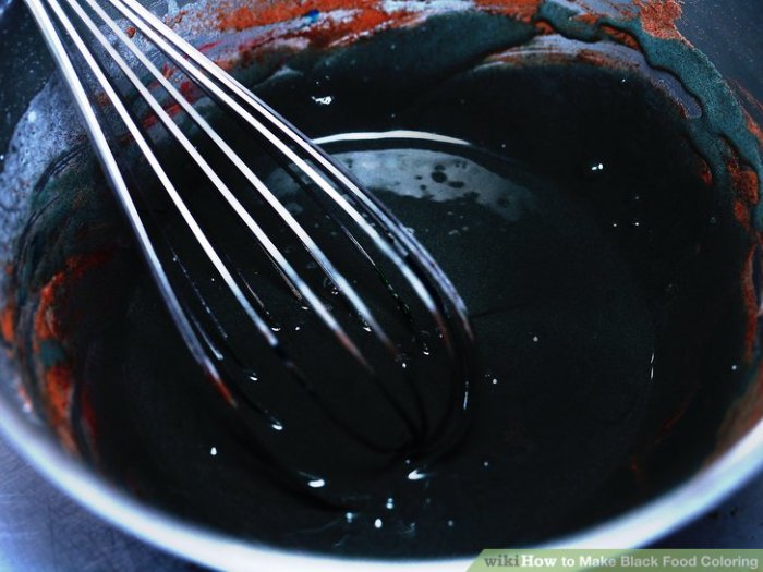 How to create black food coloring