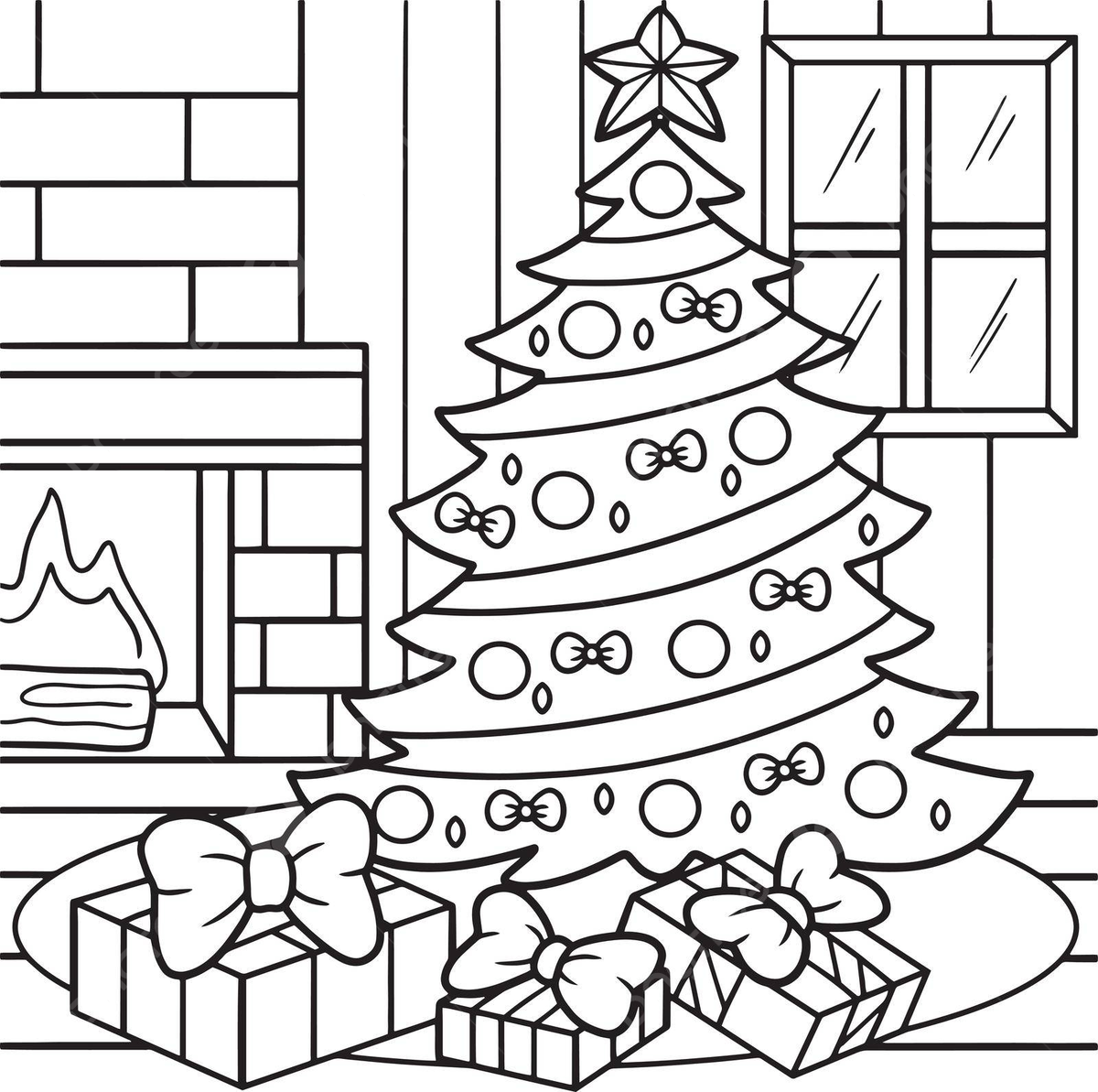 Christmas coloring page