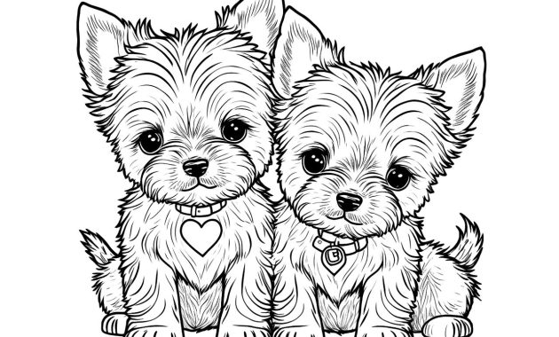 Printable dog coloring pages