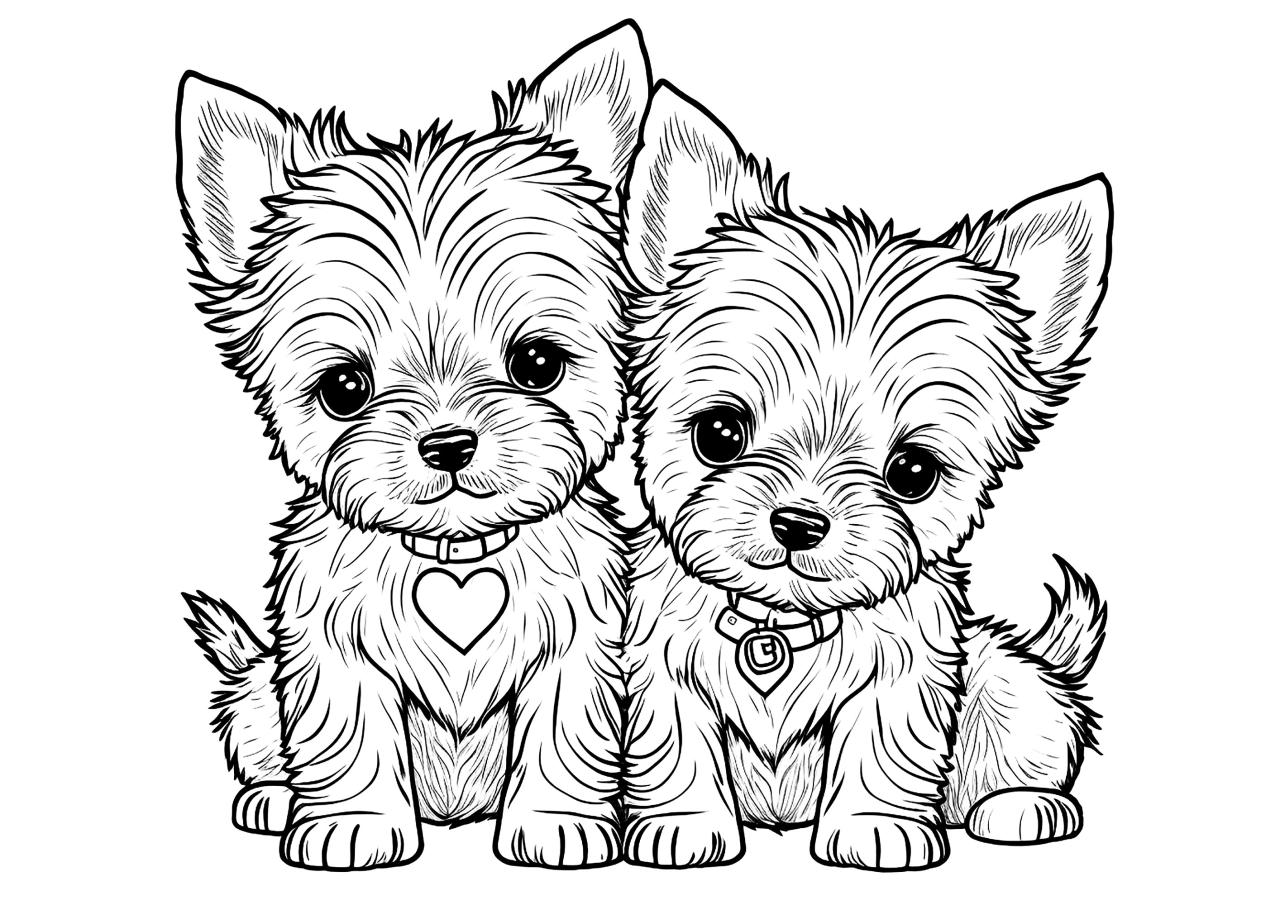 Printable dog coloring pages