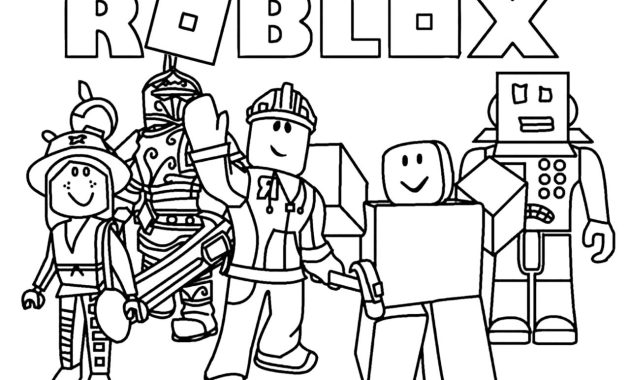 Roblox coloring pages