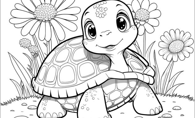 Turtle coloring pages