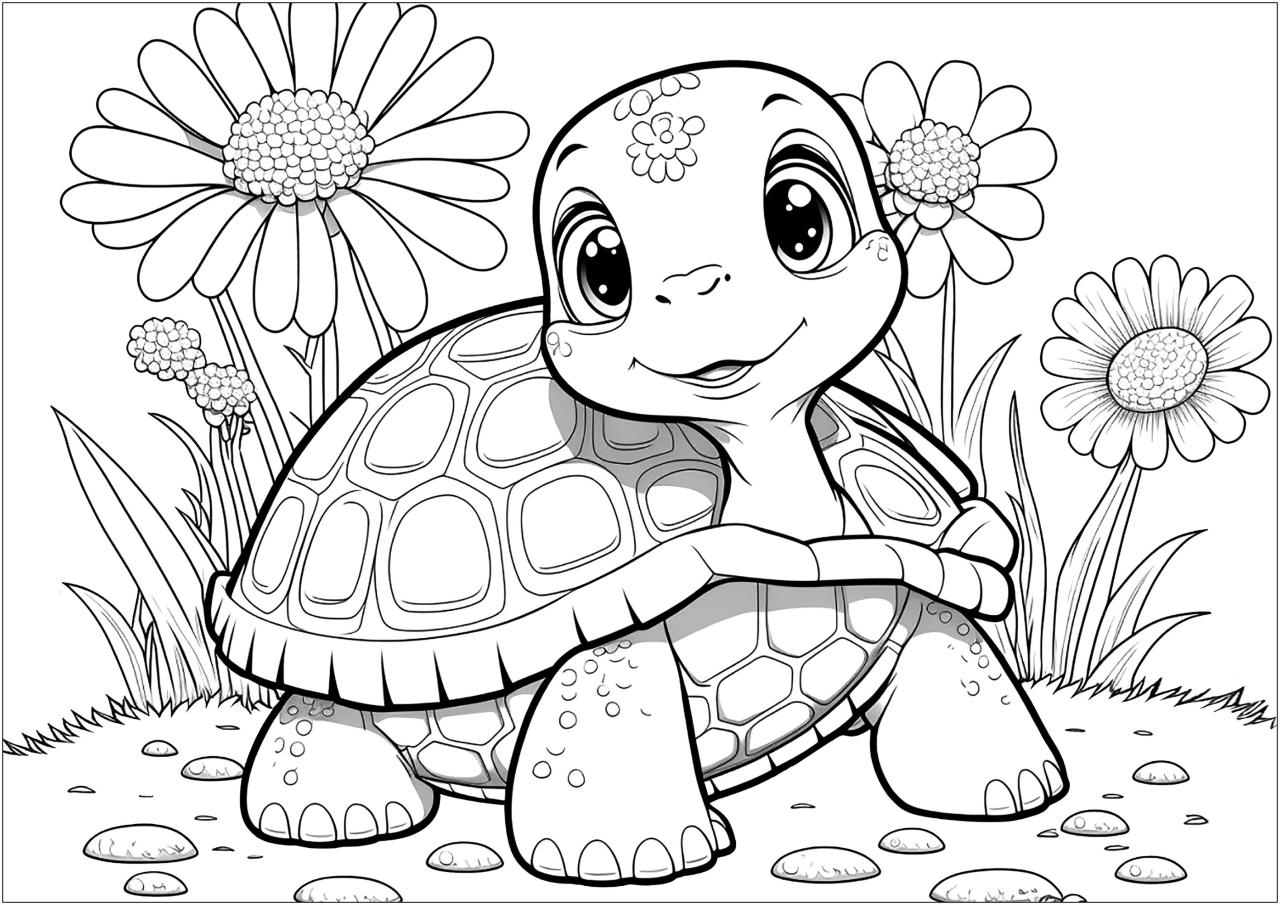 Turtle coloring pages