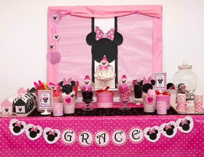 Decoration minnie mouse birthday