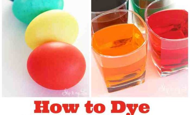 Use food coloring for easter eggs