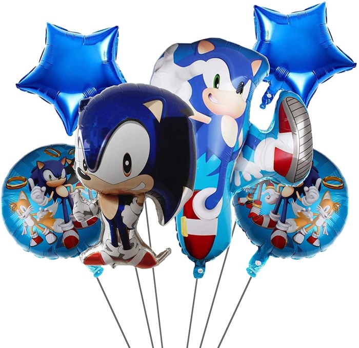 Sonic birthday party decoration