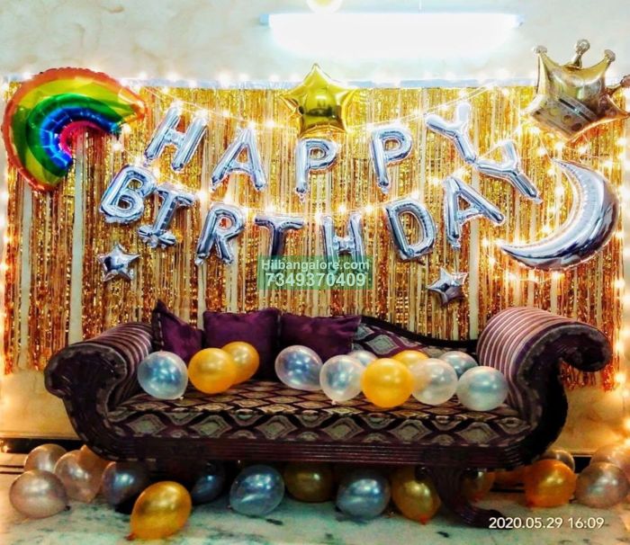 For birthday party decoration