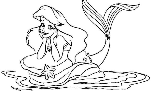 Ariel coloring page