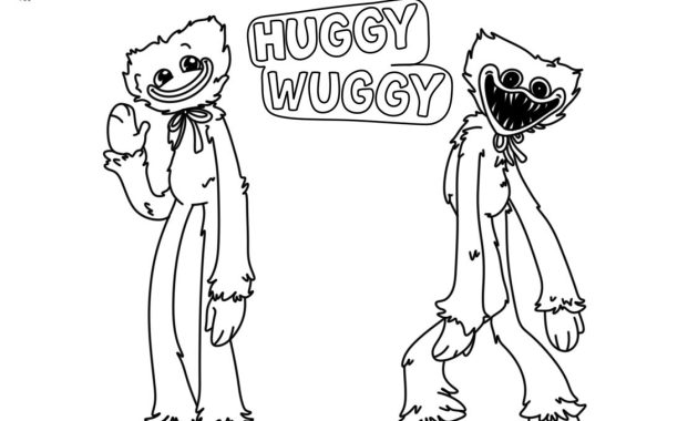 Huggy wuggy coloring pages