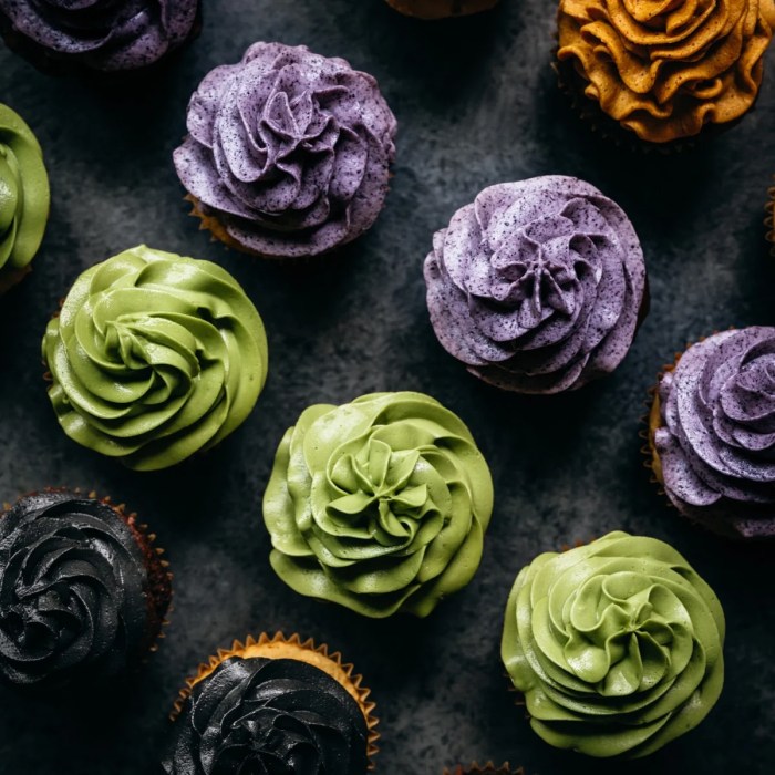 Lime green frosting with food coloring