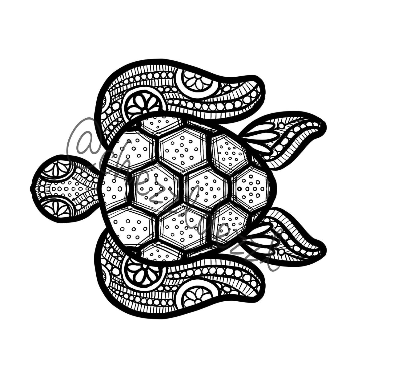 Turtle coloring pages